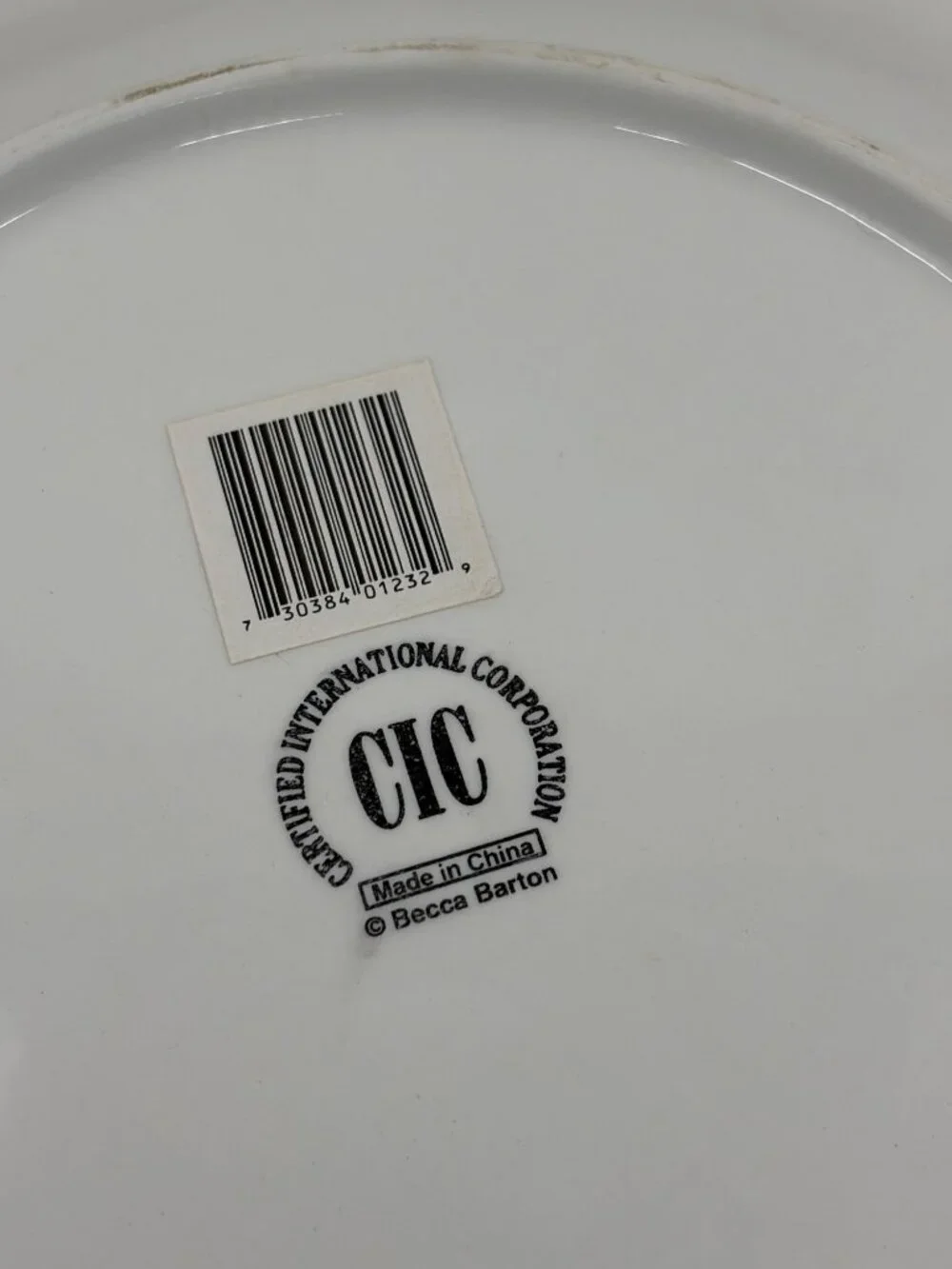 Certified International Corporation Becca Barton Midnight Tree Christmas Plate